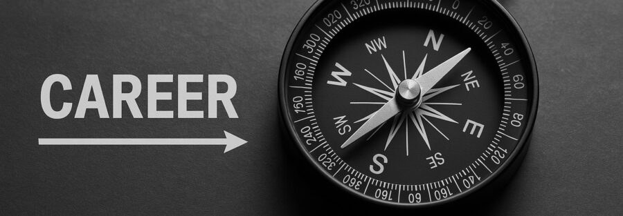 Foto de uma bússola para ilustrar artigo sobre plano de carreira: o que é. Foto criada no ChatGPT.