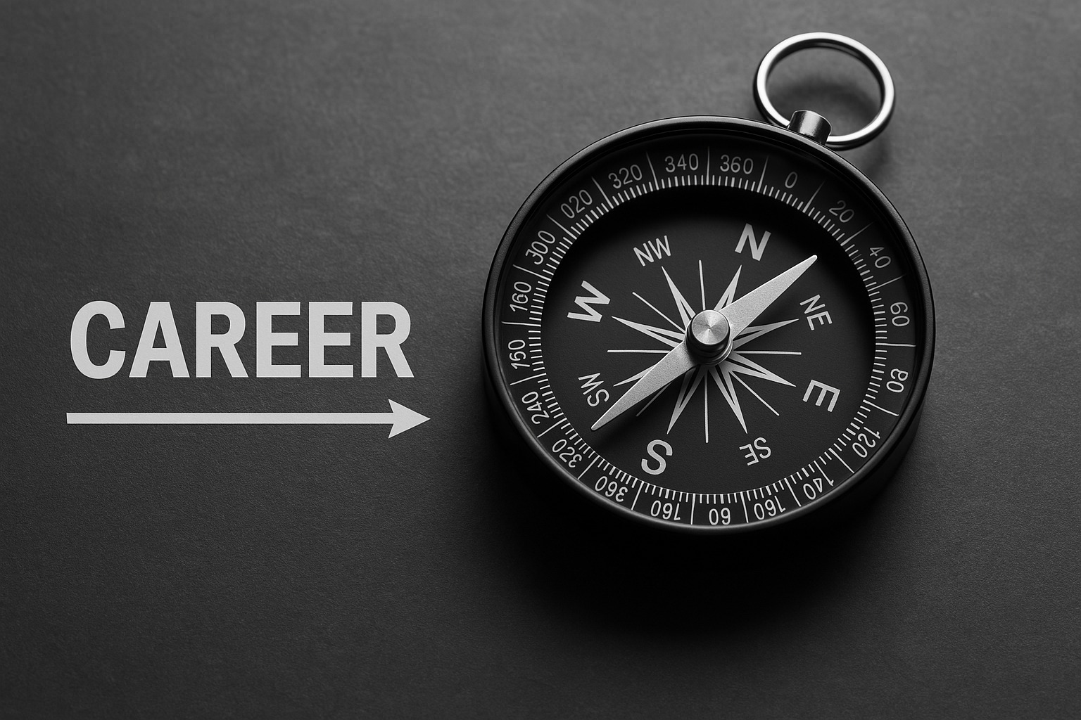 Foto de uma bússola para ilustrar artigo sobre plano de carreira: o que é. Foto criada no ChatGPT.